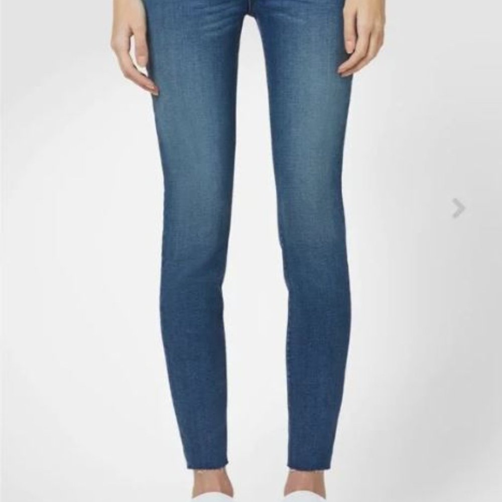 Hudson 25 Nico Super Skinny Jean with raw hem